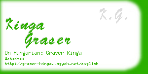 kinga graser business card